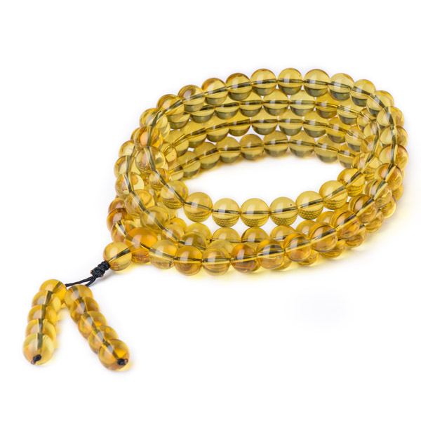 蓝珀素石念珠